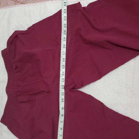 LYDIA'S SELECT Women's Maroon 3-Pocket Scrub Pants-Elastic Waist-EUC-Sz S - Picture 9 of 9